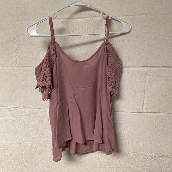 American Rag Women’s Pink Off The Shoulder Tank Top Size XXL - Picture 3 of 9